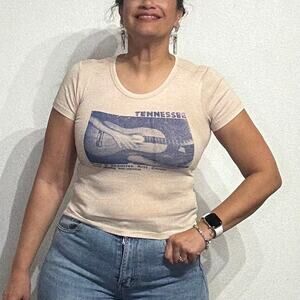BDG Tan Tennessee Short Sleeve Tee Sz M